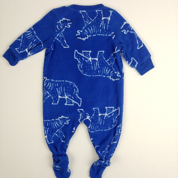 Carter's Fleece Bear Zip-Up Footie 3 Months - Picture 3 of 6